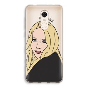 CaseCompany Mary Kate: Xiaomi Redmi 5 Transparant Hoesje