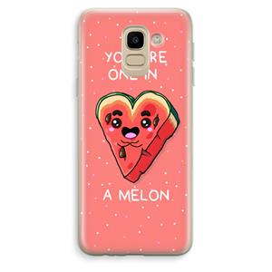 CaseCompany One In A Melon: Samsung Galaxy J6 (2018) Transparant Hoesje