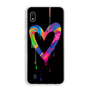 CaseCompany Melts My Heart: Samsung Galaxy A10 Transparant Hoesje