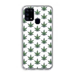CaseCompany Weed: Samsung Galaxy M31 Transparant Hoesje