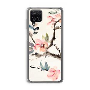 CaseCompany Japanse bloemen: Samsung Galaxy A12 Transparant Hoesje