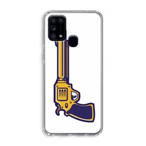 CaseCompany Pew Pew Pew: Samsung Galaxy M31 Transparant Hoesje