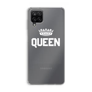 CaseCompany Queen zwart: Samsung Galaxy A12 Transparant Hoesje