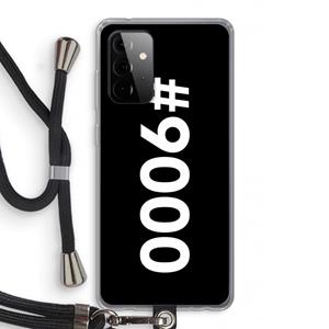 CaseCompany 9000: Samsung Galaxy A72 5G Transparant Hoesje met koord