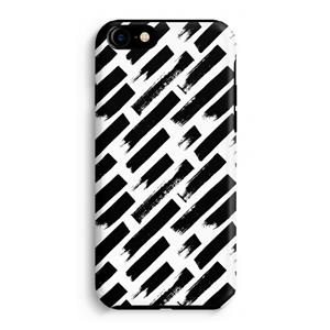 CaseCompany Zwarte vegen: iPhone 8 Tough Case
