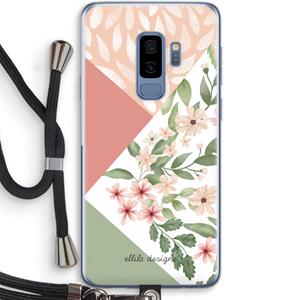 CaseCompany Sweet heaven geometrics: Samsung Galaxy S9 Plus Transparant Hoesje met koord