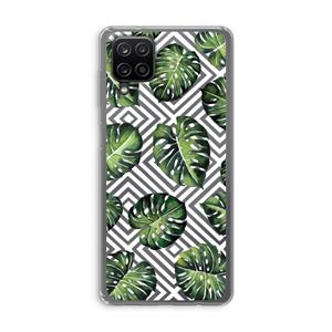 CaseCompany Geometrische jungle: Samsung Galaxy A12 Transparant Hoesje