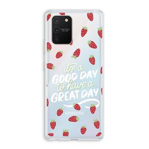 CaseCompany Don't forget to have a great day: Samsung Galaxy S10 Lite Transparant Hoesje