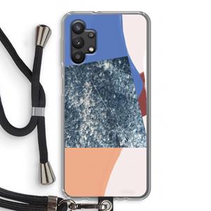 CaseCompany Billy: Samsung Galaxy A32 5G Transparant Hoesje met koord