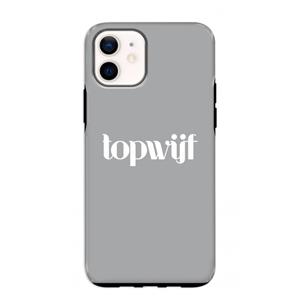 CaseCompany Topwijf Grijs Wit: iPhone 12 mini Tough Case