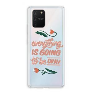 CaseCompany Optimistic flower girl: Samsung Galaxy S10 Lite Transparant Hoesje