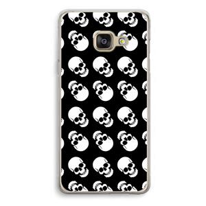 CaseCompany Musketon Skulls: Samsung Galaxy A3 (2016) Transparant Hoesje