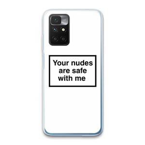 CaseCompany Safe with me: Xiaomi Redmi 10 Transparant Hoesje