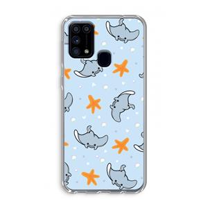 CaseCompany Manta: Samsung Galaxy M31 Transparant Hoesje