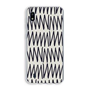 CaseCompany Marrakech Zigzag: Samsung Galaxy A10 Transparant Hoesje