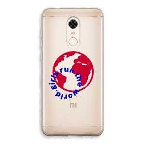 CaseCompany Run The World: Xiaomi Redmi 5 Transparant Hoesje
