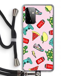 CaseCompany Things Jamie Loves: Samsung Galaxy A72 5G Transparant Hoesje met koord
