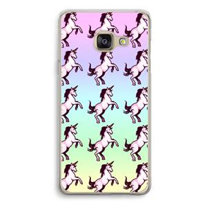 CaseCompany Musketon Unicorn: Samsung Galaxy A3 (2016) Transparant Hoesje