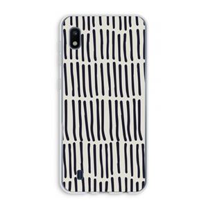 CaseCompany Moroccan stripes: Samsung Galaxy A10 Transparant Hoesje