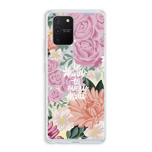 CaseCompany Kindness matters: Samsung Galaxy S10 Lite Transparant Hoesje