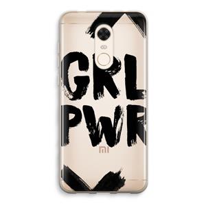 CaseCompany Girl Power #2: Xiaomi Redmi 5 Transparant Hoesje