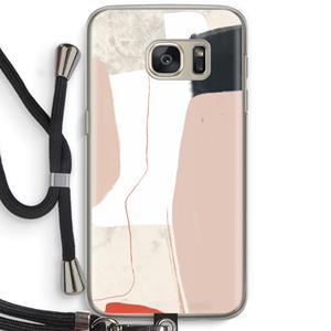 CaseCompany Lava: Samsung Galaxy S7 Transparant Hoesje met koord