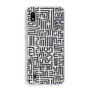 CaseCompany Moroccan Print: Samsung Galaxy A10 Transparant Hoesje