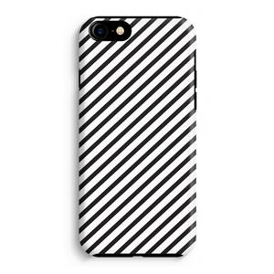 CaseCompany Strepen zwart-wit: iPhone 8 Tough Case