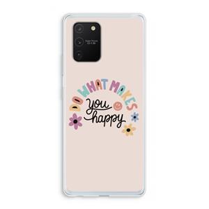 CaseCompany Happy days: Samsung Galaxy S10 Lite Transparant Hoesje