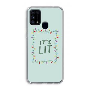CaseCompany It's Lit: Samsung Galaxy M31 Transparant Hoesje