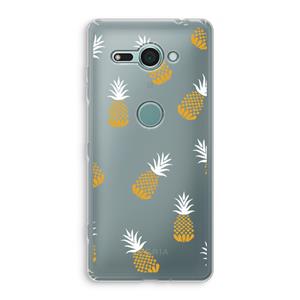 CaseCompany Ananasjes: Sony Xperia XZ2 Compact Transparant Hoesje