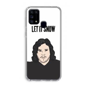 CaseCompany Let It Snow: Samsung Galaxy M31 Transparant Hoesje