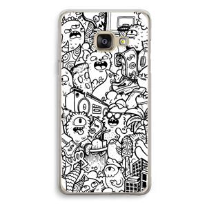 CaseCompany Vexx City #2: Samsung Galaxy A3 (2016) Transparant Hoesje