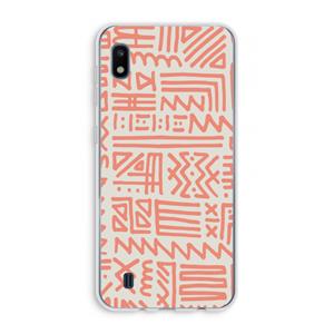 CaseCompany Marrakech Pink: Samsung Galaxy A10 Transparant Hoesje