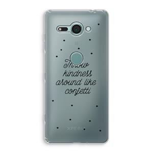 CaseCompany Confetti: Sony Xperia XZ2 Compact Transparant Hoesje