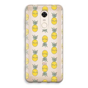 CaseCompany Ananas: Xiaomi Redmi 5 Transparant Hoesje