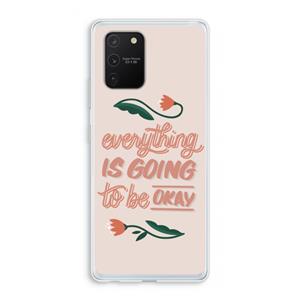 CaseCompany Optimistic flower girl: Samsung Galaxy S10 Lite Transparant Hoesje