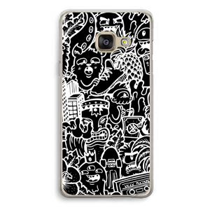 CaseCompany Vexx Black Mixtape: Samsung Galaxy A3 (2016) Transparant Hoesje