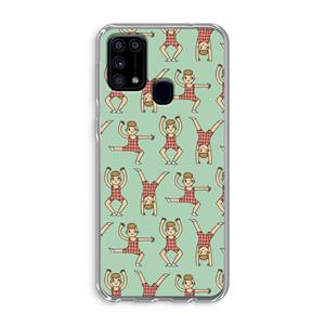 CaseCompany Gymboys: Samsung Galaxy M31 Transparant Hoesje
