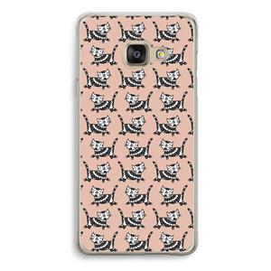 CaseCompany Zwarte poes: Samsung Galaxy A3 (2016) Transparant Hoesje