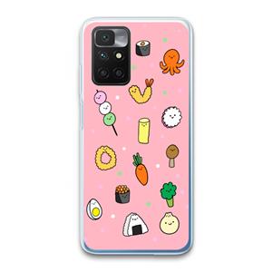 CaseCompany Happy bento friends: Xiaomi Redmi 10 Transparant Hoesje