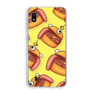 CaseCompany Hamburger: Samsung Galaxy A10 Transparant Hoesje