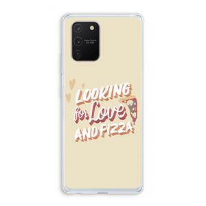 CaseCompany Pizza is the answer: Samsung Galaxy S10 Lite Transparant Hoesje