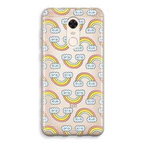 CaseCompany Regenboog: Xiaomi Redmi 5 Transparant Hoesje