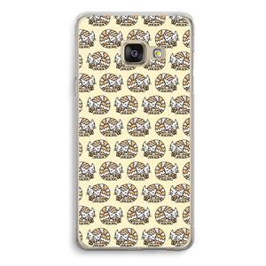 CaseCompany Slapende poes: Samsung Galaxy A3 (2016) Transparant Hoesje