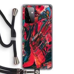 CaseCompany Endless Descent: Samsung Galaxy A72 5G Transparant Hoesje met koord