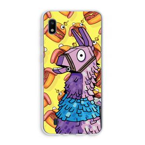 CaseCompany Loot Burger: Samsung Galaxy A10 Transparant Hoesje