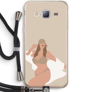 CaseCompany One of a kind: Samsung Galaxy J3 (2016) Transparant Hoesje met koord