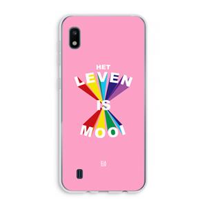 CaseCompany Het Leven Is Mooi: Samsung Galaxy A10 Transparant Hoesje