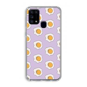 CaseCompany Bacon to my eggs #1: Samsung Galaxy M31 Transparant Hoesje